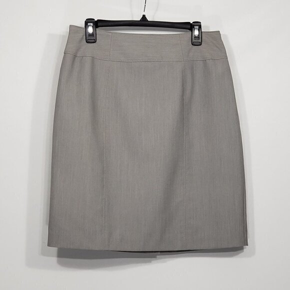 Worthington  Grey Mini Pencil Skirt  Women's Size 12 - Picture 1 of 3